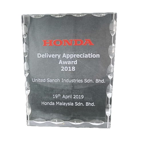 Honda – Delivery Appreciation Award 2018 Honda - Delivery Appreciation Award 2018